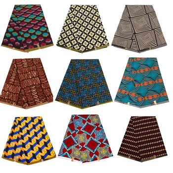 Плюс восковые африканские ткани, Традиционный батик ручной работы, Ромбовидная решетка, полиэстер, Весенне-летнее качественное Шитье Длинной Юбки