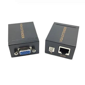 1 Пара удлинителей сети сигнала 60 м VGA в локальную сеть Удлинитель VGA RJ45 Ethernet 1080P передатчик-приемник для передачи видео на ПК