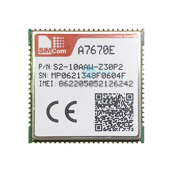 Модуль SIMCOM A7670E LTE Cat1 Европа Корея LTE-FDD B1/B3/B5/B7/B8/B20 GSM 900/1800 МГц Совместим с серией SIM7000E SIM7070E