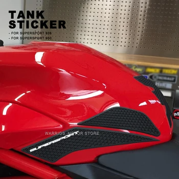 Мотоциклетные противоскользящие накладки на бак, наклейка, Боковые газовые наколенники, тяговые накладки для Ducati SuperSport 939 950 SuperSport 950