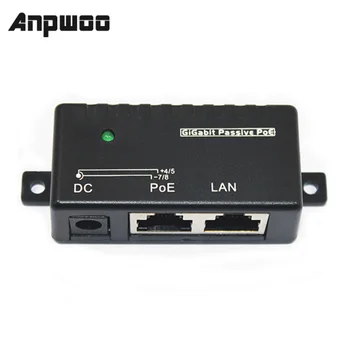 ANPWOO 1000 Мбит/с 5 В 12 В 24 В 48 В/1A POE Инжектор Разветвитель Питания для IP-камеры POE Адаптер Модуль Аксессуары