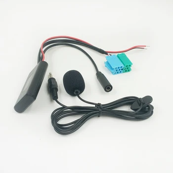 Biurlink Bluetooth Музыкальный Аудиокабель Микрофон Адаптер Громкой Связи ISO для Fiat Grande Punto Alfa Romeo После 2007 Для VISTEON