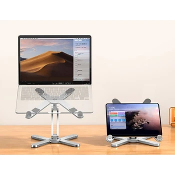 Портативная подставка для ноутбука с вращающимся на 360 ° основанием для планшетов 11-16 