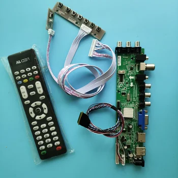 Комплект для HB140WX1-400/HB140WX1-503 HDMI AV панель DVB-T2 экран СВЕТОДИОДНЫЙ USB VGA ТВ 1366X768 плата контроллера Сигнал цифровой 14 