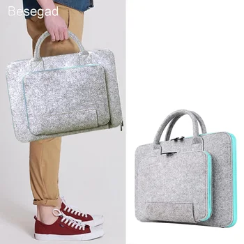 Сумка для хранения ноутбука, шерстяной фетровый портфель, сумочка, амортизирующий чехол, чехол для переноски для 12-дюймового Apple Macbook Air Xiaomi Air