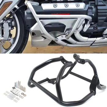 Хромированный Черный Левый + Правый Мотоцикл Highway Crash Bar Защита Двигателя Бампера От Падения Для Honda Goldwing 1800 GL1800 F6C