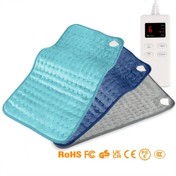 Бытовое электрическое одеяло 100-240 В, 6 Регулируемых тепловых компрессов, Физиотерапевтическое Тепловое одеяло для одного человека, Нагревательное одеяло
