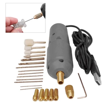USB Мини-электрическая дрель, многофункциональный электрический полировальный станок, Портативный ручной вращающийся инструмент, ручка для гравировки, электроинструменты для дома