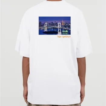 Футболки Yohji Yamamoto Y3 2024 Летняя мужская футболка Tokyo с ограниченным принтом, Фирменная Уличная Трендовая Хлопковая футболка с коротким рукавом Для мужчин