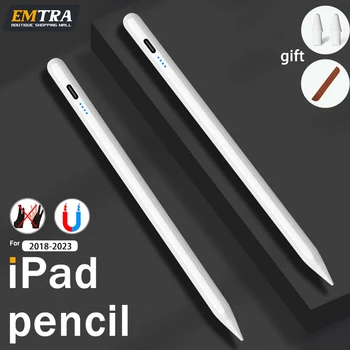 Для iPad Pencil 1 2 поколения Palm Отказ от Apple Pencil Stylus Pen 2018-2023 Pro Air Mini Аксессуары для iPad Включают наконечник и чехол