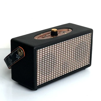 Высококачественная классическая деревянная портативная Bluetooth-колонка для вечеринок на открытом воздухе с поддержкой микрофона AUX TFcard FM marshall sex wooden BT speaker