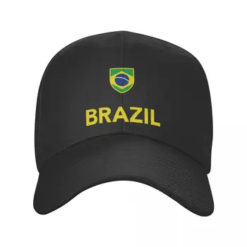 Новая крутая Бразильская футбольная бейсбольная кепка для мужчин и женщин, Настраиваемый Взрослый Бразильский Флаг, шляпа для папы, весна