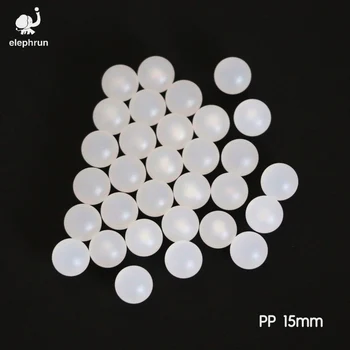 твердые пластиковые шарики из полипропилена (PP) диаметром 15 мм для шаровых кранов и подшипников