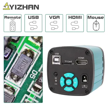 Камера для тринокулярного микроскопа YIZHAN 4K, интерфейс HDMI USB, Цифровая электронная промышленная камера для пайки стереомикроскопом
