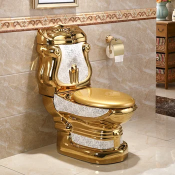 королевский дизайн золотой дракон комод керамический s trap/p trap wc унитаз для ванной комнаты золотой унитаз из двух частей