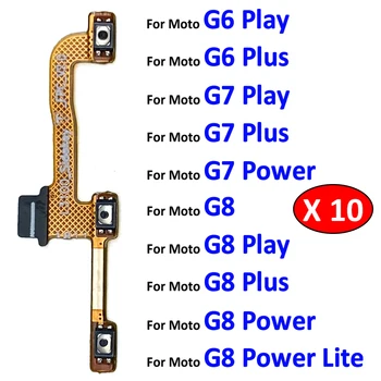 10 шт. Оригинальная Кнопка Регулировки громкости Кнопка Включения Выключения Питания Гибкий Кабель Для Motorola Moto G4 G5 G5s G6 G7 G8 G9 Plus Play Power Lite