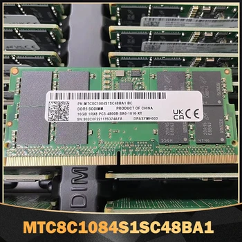 1 ШТ. Оперативная память 16 ГБ 16G 1RX8 PC5-4800B DDR5 4800 Для Ноутбука MT Memory MTC8C1084S1SC48BA1