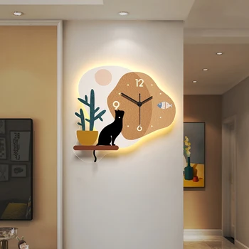 Кухонные настенные часы в минималистском стиле Для гостиной Ванной Комнаты Самоклеящиеся Настенные часы Giant Horloge Murale Design Современный Минималистский декор