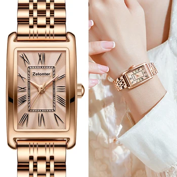Модные Женские часы для отдыха Корейское издание, Элегантные женские часы со стальным ремешком, повседневные студенческие часы