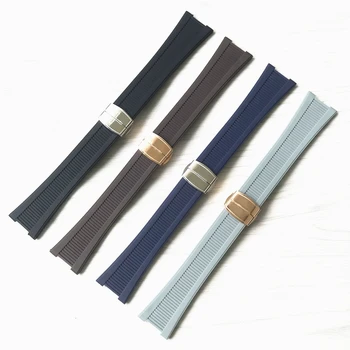 25*18 мм Черный Синий Коричневый серый Резиновый Силиконовый ремешок для часов Patek PP 5711/5712g Nautilus wristband браслет
