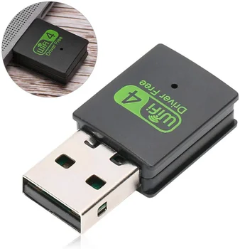 Мини-адаптер Wi-Fi, сетевая карта USB 300 Мбит/с, беспроводная антенна 2,4 G, приемник Realtek Dongle для настольного ПК