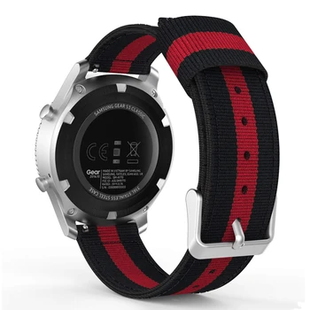 Для Gear S3 Classic Frontier Ремешок для Часов 22 мм Нейлоновый ремешок на запястье Samsung Galaxy Watch 46 мм/Huawei Watch GT2 46 мм браслет