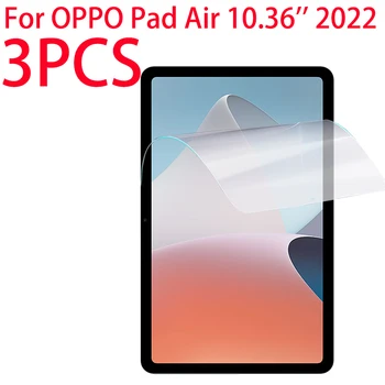 3 Упаковки ПЭТ Мягкой пленки Для Защиты Экрана OPPO Pad Air 10,36 дюймов 2022 Защитная пленка Для OPPO Pad Air 10,36