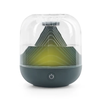 Увлажнитель воздуха с двойной распылительной насадкой диффузор портативной емкости с высоким ночным освещением для дома зеленый
