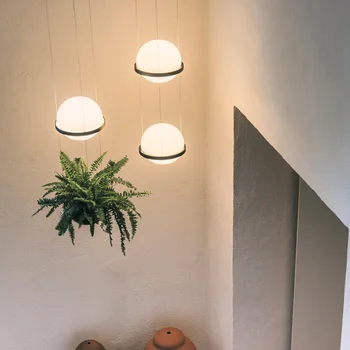 Современный подвесной светильник Palma, подвесной светильник в горшках для растений, подвесной светильник для ресторана, гостиной, спальни, бара, декор из растительного стекла, подвесной светильник