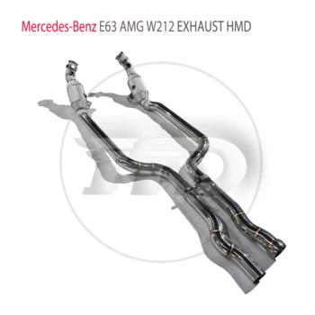 HMD Выхлопная Система С Высоким Расходом Водосточной Трубы для Mercedes Benz AMG E63 E63S CLS63 CLS63S Автомобильные Аксессуары С Каталитическим Коллектором