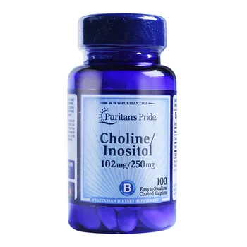 Комплекс инозитола с холином в таблетках 102 мг/250 мг 100 таблеток Бесплатная доставка