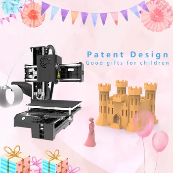 TISHRIC K9 3D принтер Печать Модернизированный Детский DIY Простая игрушка начального уровня В Подарок Мини 3D принтер Использование Нити TPU PLA 1,75 мм