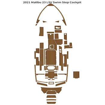 2021 Malibu 23 LSV Платформа для Плавания Кокпит Коврик Для Лодки EVA Пена Палуба Из Тикового дерева Коврик для пола