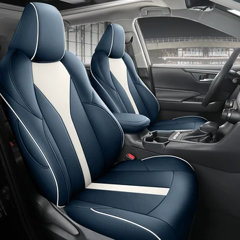 Индивидуальный Полный Комплект Чехлов для автомобильных сидений Toyota CHR 2018 2019 2020 2021-2023 Переднего/заднего ряда С Полным покрытием Из Кожзаменителя