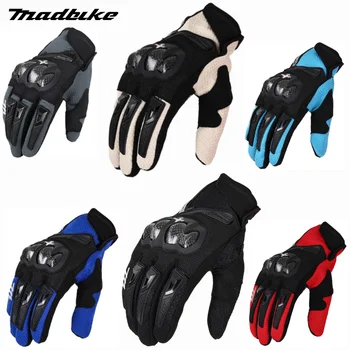 MADBIKE MAD-66 Мотоциклетные весенне-летние дышащие велосипедные перчатки из углеродного волокна Luva Moto, разноцветные перчатки для мотокросса