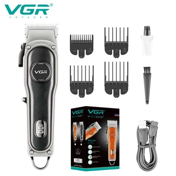 VGR Машинка для стрижки волос, Беспроводная Машинка для стрижки волос, Регулируемый Триммер для волос, Профессиональная Машинка для стрижки волос, Триммер для мужчин V-673