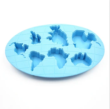 Глобальная карта мира Форма Формы для льда Формы Для Выпечки Торта, Шоколада, Кондитерских Изделий Силиконовые Формы Для мороженого