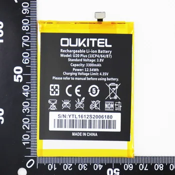 5 шт. 10 шт. 20 шт. Аккумулятор для Oukitel U20 Plus U20Plus 3300 мАч Сменный Bateria