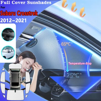 Солнцезащитные козырьки на окна автомобиля для Subaru Crosstrek XV 2012 ~ 2021 GP GT, лобовое стекло, защита от ультрафиолета, зонтик, козырек, автоаксессуары