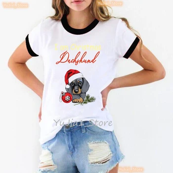 Акварельная футболка с графическим принтом Мопса Для девочек, футболка с собакой в стиле Харадзюку Каваи, женские летние топы, Модная женская футболка