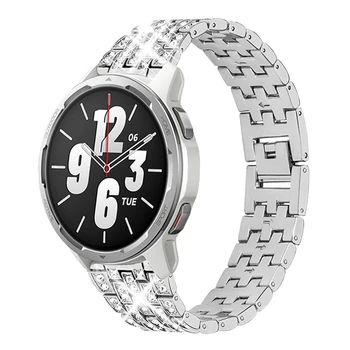22 мм Ремешок Для Xiaomi Watch S1 Active Smart Watch Аксессуары Бриллиантовый Браслет Из Нержавеющей Стали Для Mi Watch Color 2 Watch Band