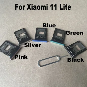 Оригинальный Новый Для Xiaomi MI11MI 11 Lite 4G 5G Лоток Для sim-карт Слот Держатель Гнездо Адаптера Разъем Для Ремонта Замена Деталей