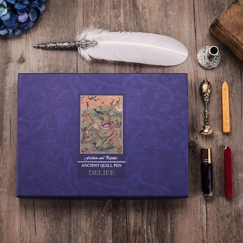 Креативное континентальное ретро перо, восковая ручка, литературный мужской подарок подруге на день рождения, свадебные сувениры