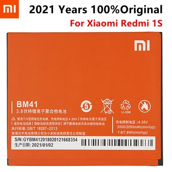 Новый Высококачественный аккумулятор BM41 для Xiaomi Redmi 1-1S 2050mAh 3,8 V Аккумулятор для мобильного телефона В наличии