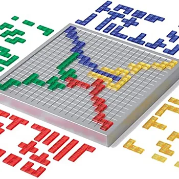 Стратегическая Настольная игра Цветные квадраты Развивающие игрушки Легко играть Для детей Серия Взаимодействие в помещении Подарок для вечеринки 2-4 игрока