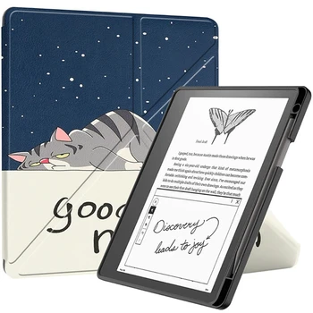 Чехол для Kindle Scribe 2022, 10,2-дюймовая Многофункциональная подставка из мягкой искусственной кожи для Kindle Scribe 2022 с функцией автоматического перехода в режим сна