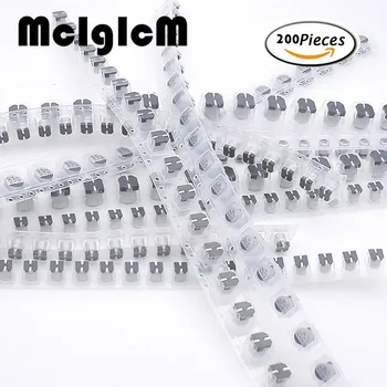 MCIGICM Высокое качество (1 мкФ-220 мкФ) 200 шт 10-значный SMD Алюминиевый электролитический конденсатор Ассорти Комплект электронных diy kit