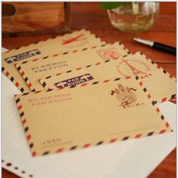 10 шт. Ретро открытка с письмом, мини-подарочный конверт для стационарного хранения, коричневая крафт-бумага, винтажные конверты, школьные принадлежности