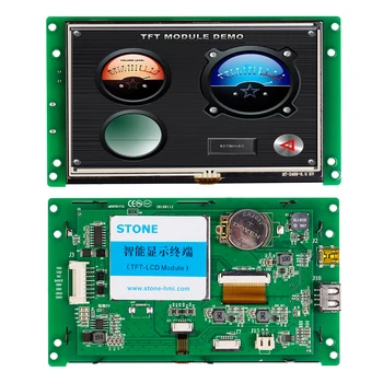 Модуль встроенного сенсорного дисплея STONE HMI UART Smart LCD Поддерживает интерфейс RS232/RS485/TTL/USB для использования в оборудовании