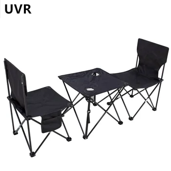 UVR Новый Складной Стол и стулья для Кемпинга, Переносной стол и табурет для семейных путешествий, ткань Оксфорд, Набор столов и стульев для пикника на открытом воздухе